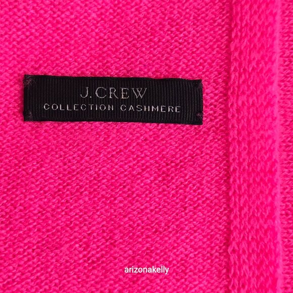 Rare Cashmere HOT PINK "Neon Azalea" J. Crew Collection - Picture 8 of 16